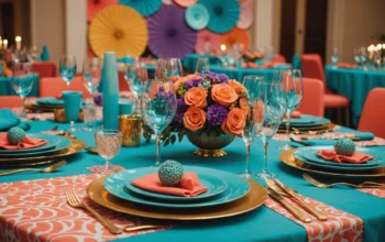 Thèmes colorés pour événements